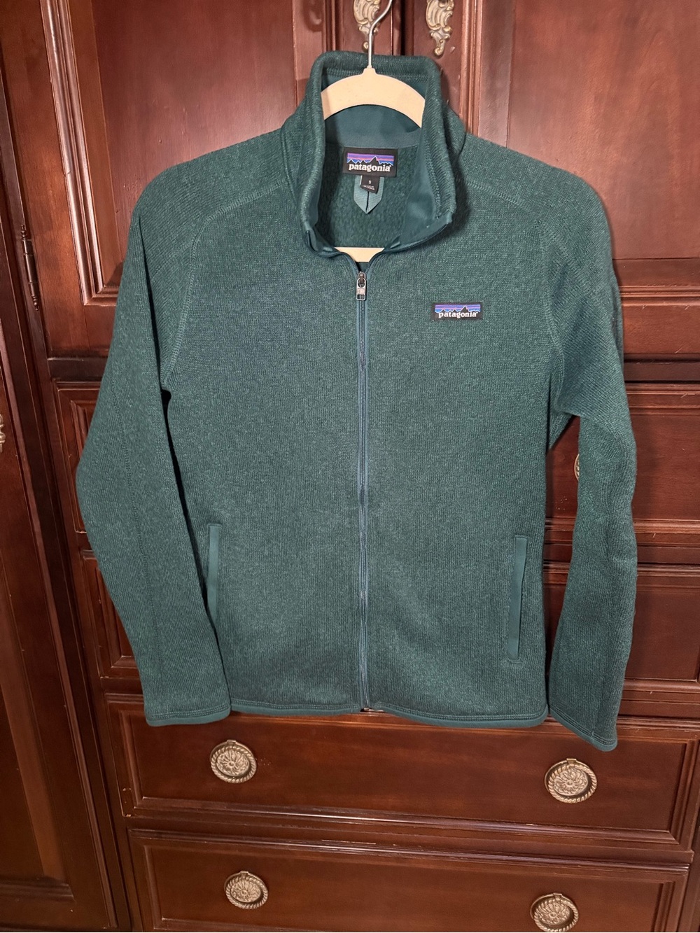 Patagonia women’s small teal better sweater jacket full zip